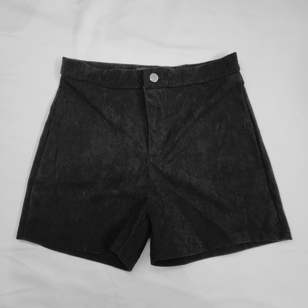 レディース コーデュロイ ハイウエスト ショートパンツ