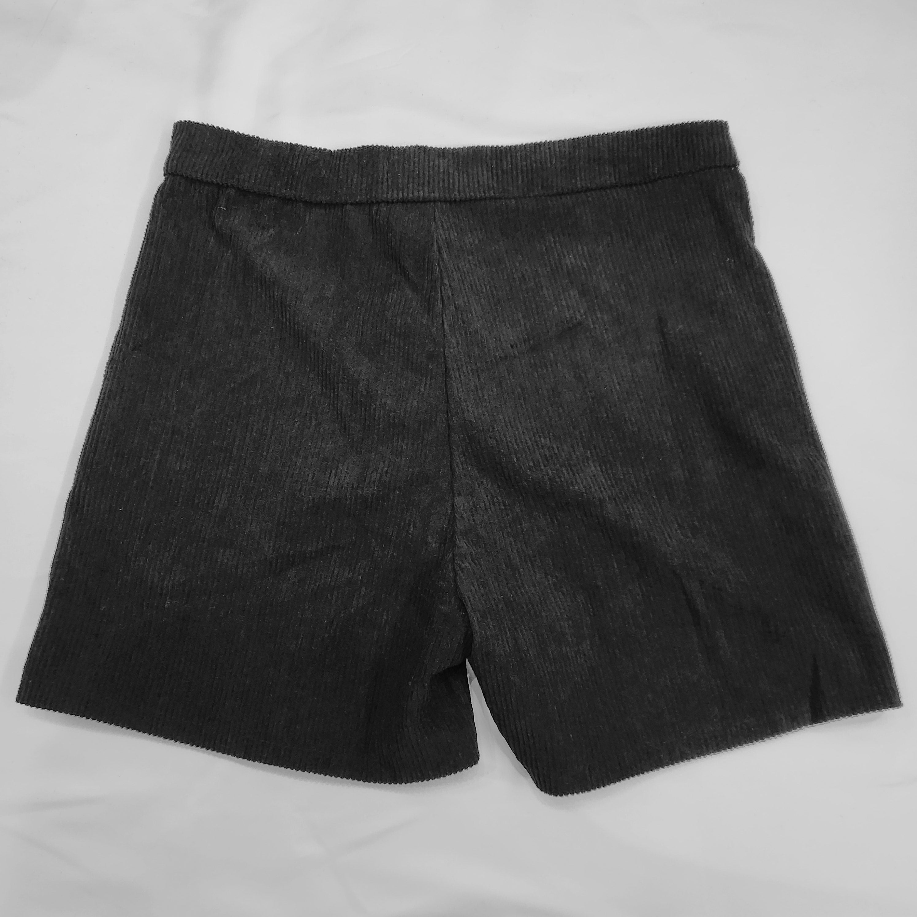 レディース コーデュロイ ハイウエスト ショートパンツ