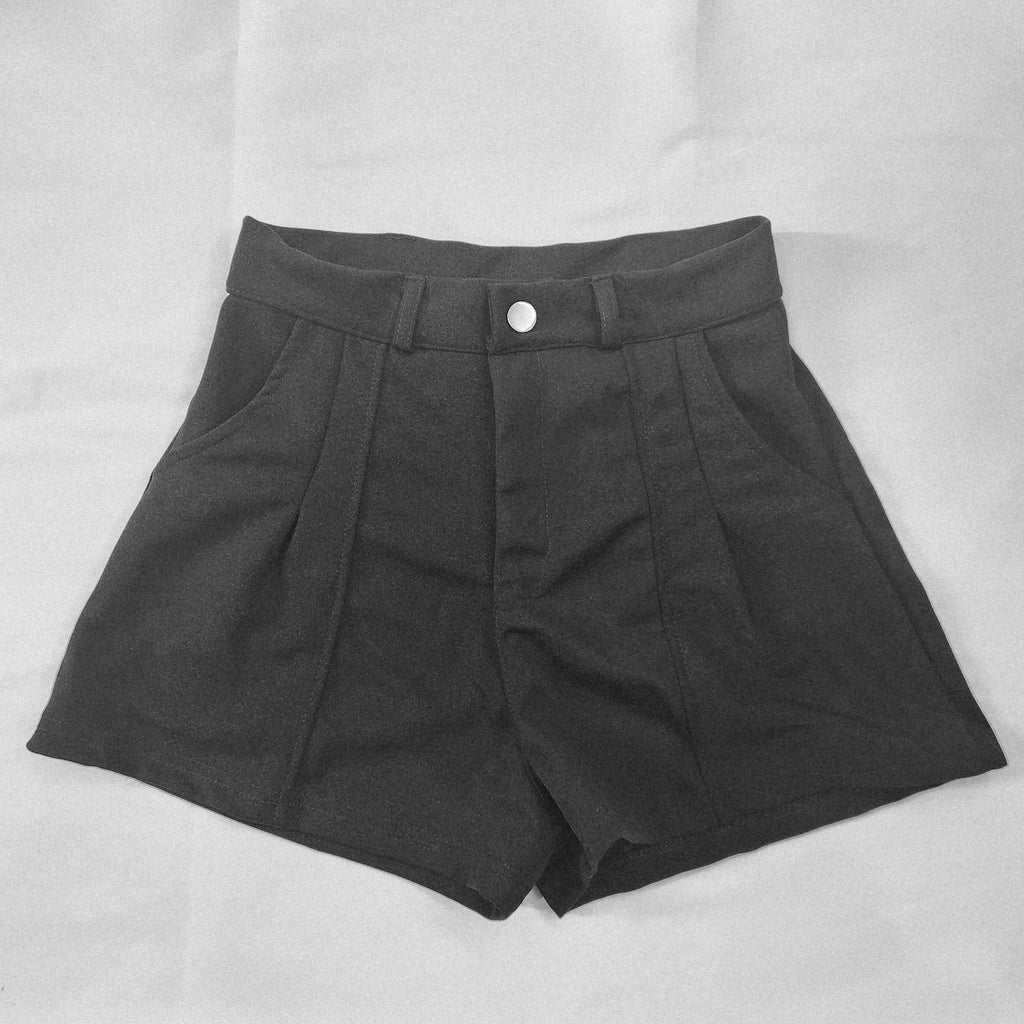 レディース ハイウエスト ストレッチ ショートパンツ