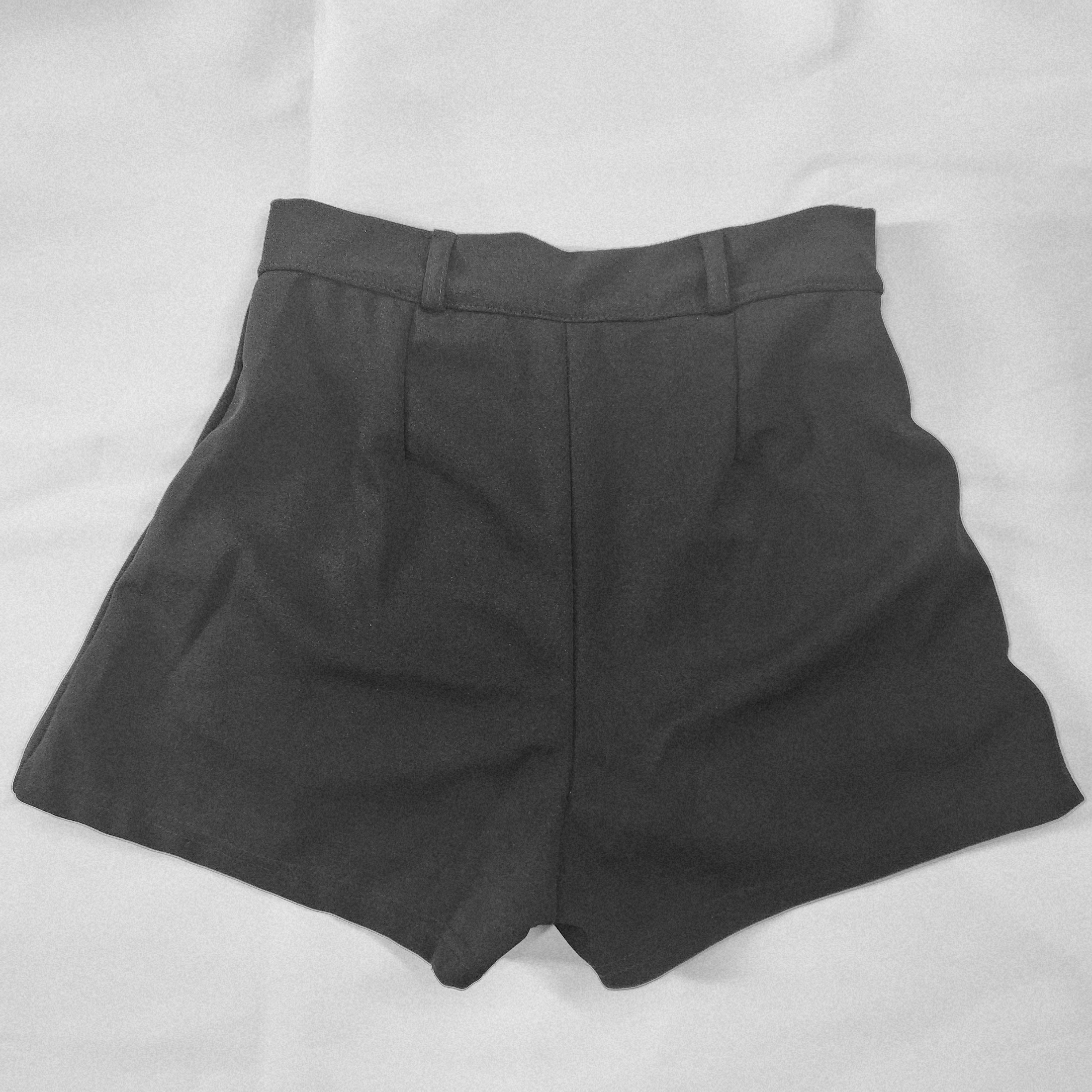 レディース ハイウエスト ストレッチ ショートパンツ